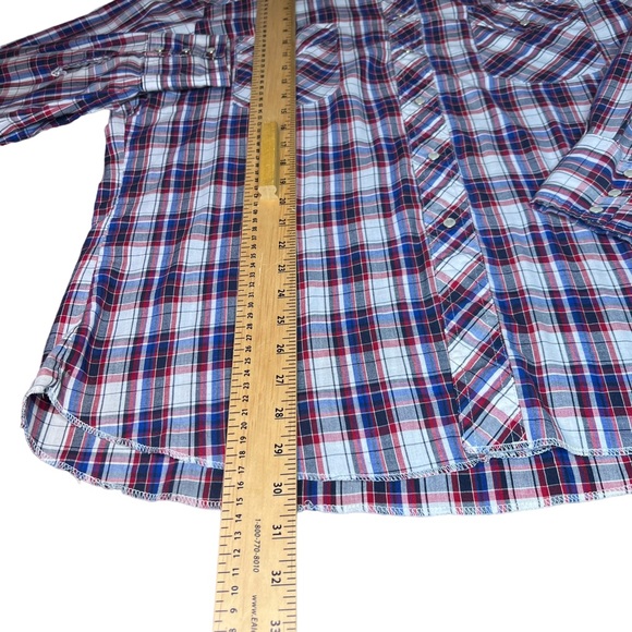 Vtg Wrangler Western Pearl Snap Shirt - Picture 14 of 15